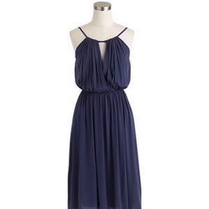 NWT Navy J. Crew Silk Dress